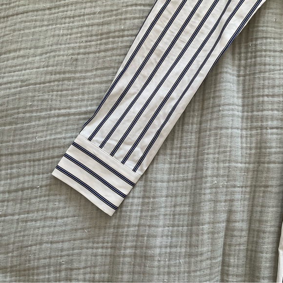 Blue and White Striped Calvin Klein Dress - Picture 4 of 12
